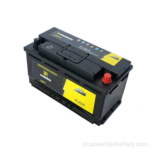 12V 100Ah Din100 Mobil Asam Timbal Mulai Baterai